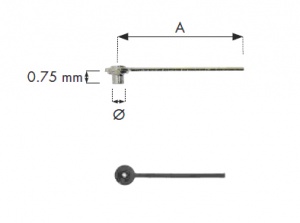 Small Second or Counter Hand, Short Pipe